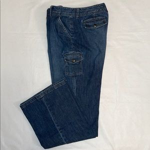 Pre-owned Women's Blue Denim Boot Cut Jeans Size 6